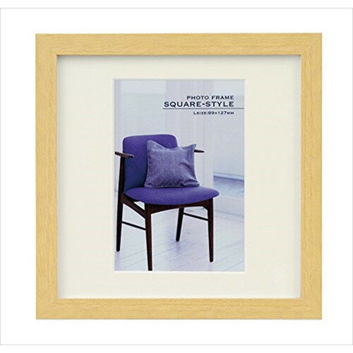 Nakabayashi ナカバヤシ モクセイスクエアフレ－ム／Ｌ／ナチユラル ﾌ-TQW-101-N