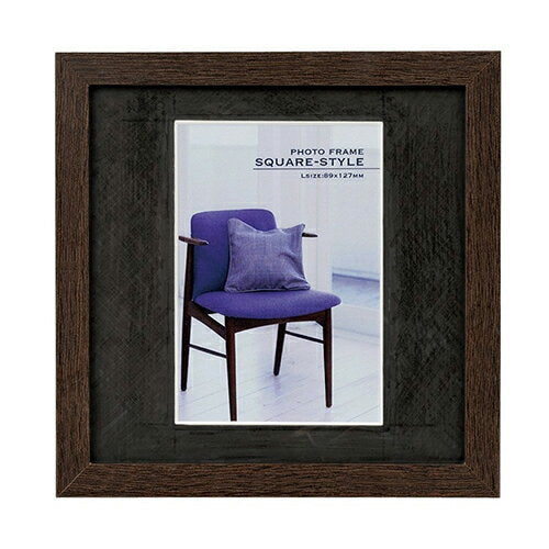 Nakabayashi ナカバヤシ モクセイスクエアフレ－ム／Ｌ／ブラウン ﾌ-TQW-101-BR