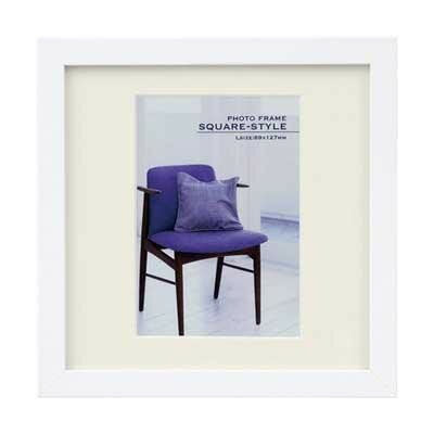 Nakabayashi ナカバヤシ モクセイスクエアフレ－ム／ＫＧ／ホワイト ﾌ-TQW-201-W