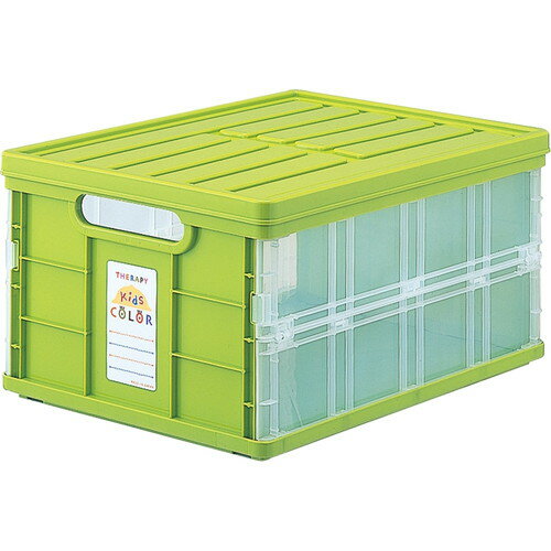 Nakabayashi ナカバヤシ セラピーキツズカラーオリタタミコンテナフタツキ／グリー CFC-TC-501KG