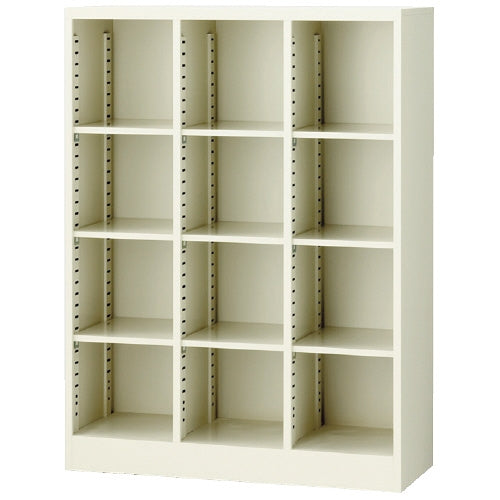 PLUS（プラス）オフィス家具 シューズBOX SBK-12 NG 3列4段　