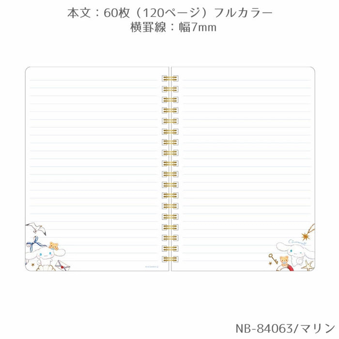 B6 saiz cincin notebook sanrio aksara x Takeimiki Koleksi ke -4 edisi ke -4 bergaya, dewasa, comel, hello kitty, cinnamoroll, kuromi, melodi saya (3 set)