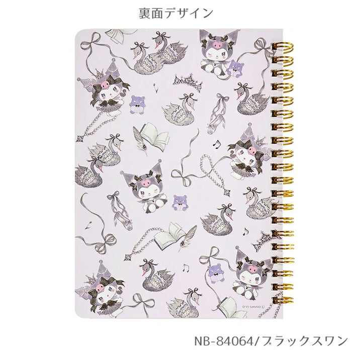 B6 saiz cincin notebook sanrio aksara x Takeimiki Koleksi ke -4 edisi ke -4 bergaya, dewasa, comel, hello kitty, cinnamoroll, kuromi, melodi saya (3 set)