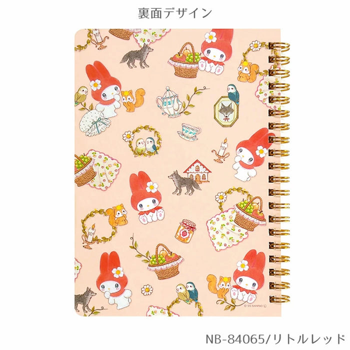B6 saiz cincin notebook sanrio aksara x Takeimiki Koleksi ke -4 edisi ke -4 bergaya, dewasa, comel, hello kitty, cinnamoroll, kuromi, melodi saya (3 set)