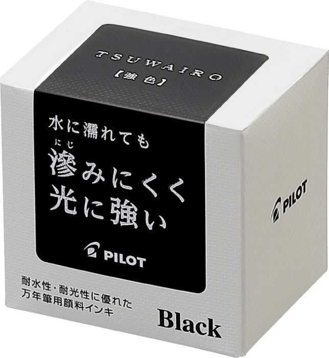 หมึกสีสำหรับปากกาหมึกซึม สีเข้ม (TSUWAIRO) หมึกขวด INK-30TW-B สีดำ PILOT Pilot