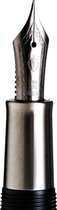 セーラー万年筆  CYLINT万年筆 ブラックステンレス 中字（M）：10-5070-420