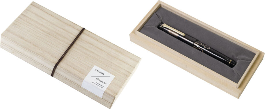 Sailor Fountain Pen Classic Ko Makie Benbo Fountain Pen Ala SV (Ara SV) Medium (MF): 10-8888-321