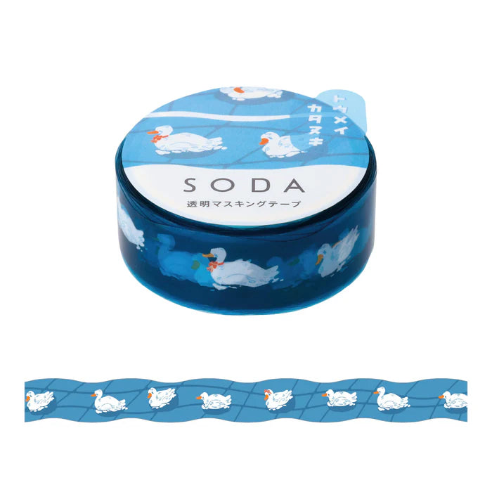 킹짐소다 투명 마스킹 테이프 SODA(몰드컷형) Duck Ike CMTD15-005 4971660060221