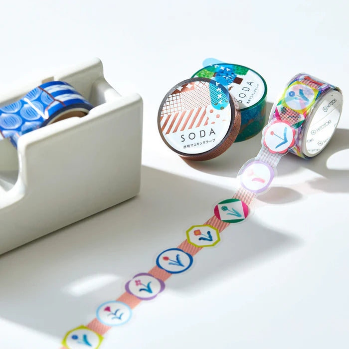 キングジム ソ－ダ　透明マスキングテープ SODA（型抜きタイプ）ワッペン CMTD20-005　4971660060245
