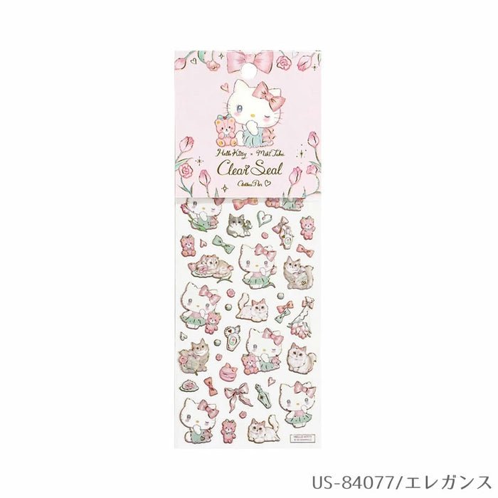 Kantfolie klart klistermærke Sanrio Characters x Takeimiki 4. kollektion 4. udgave Stilfuld, voksen, sød, Hello Kitty, Cinnamoroll, Kuromi, My Melody (10 sæt)