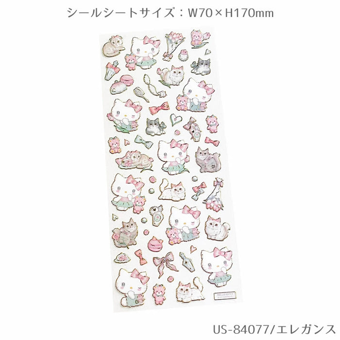 Kantfolie klart klistermærke Sanrio Characters x Takeimiki 4. kollektion 4. udgave Stilfuld, voksen, sød, Hello Kitty, Cinnamoroll, Kuromi, My Melody (10 sæt)