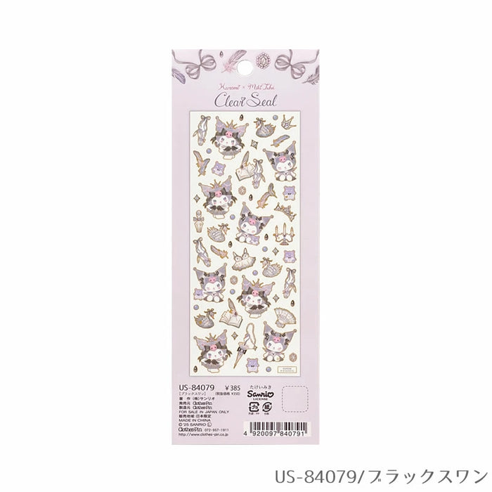 Kantfolie klart klistermærke Sanrio Characters x Takeimiki 4. kollektion 4. udgave Stilfuld, voksen, sød, Hello Kitty, Cinnamoroll, Kuromi, My Melody (10 sæt)