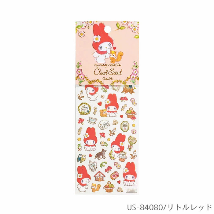 Kantfolie klart klistermærke Sanrio Characters x Takeimiki 4. kollektion 4. udgave Stilfuld, voksen, sød, Hello Kitty, Cinnamoroll, Kuromi, My Melody (10 sæt)