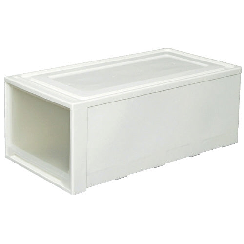 PLUS（プラス）オフィス家具 ロングチェスト MG-7430 ホワイト／クリア　4905009786411