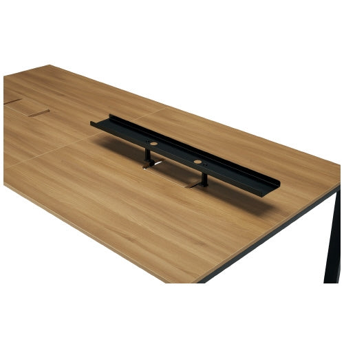 PLUS（プラス）オフィス家具 MRテーブル用トップラック MR-R12 BK　