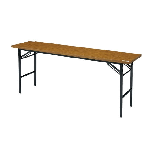 PLUS（プラス）オフィス家具 脚折りたたみテーブル T-156N(H720) チーク　