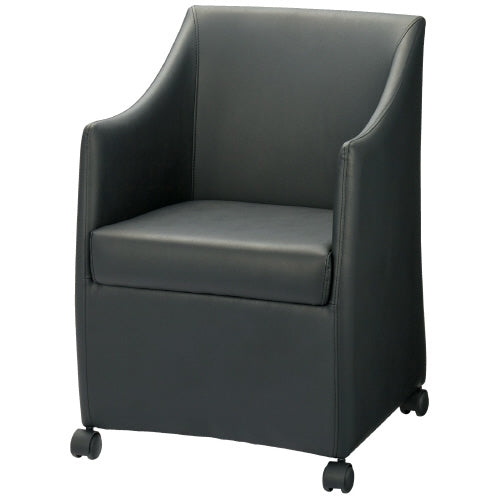 PLUS（プラス）オフィス家具 応接チェア 742903 ブラック　4560258432764