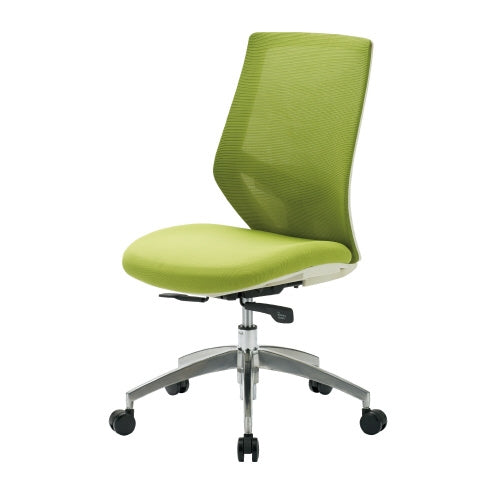 PLUS（プラス）オフィス家具 事務イス FCM-11 メッシュイエローグリーン　4942646074501