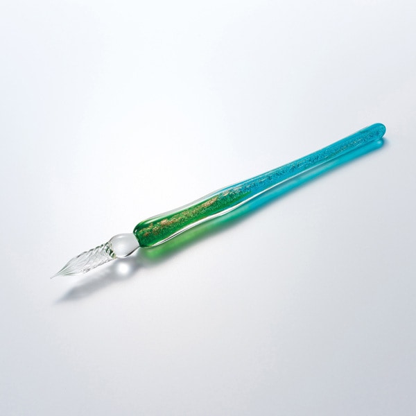 アゾン ガラスペン ラメ グリーン AX-8503 セキセイ Sedia