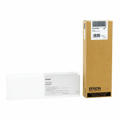 EPSON 大判インクカートリッジICLGY58 Lグレー 4988617021150