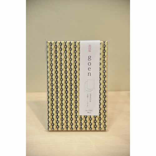 尚雅堂 友禅 朱印帳 goen 表題シール付き ブラック BK-2 尚雅堂 4520263231622