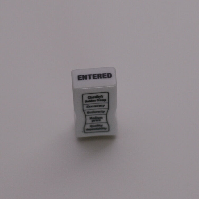 구라시키 디자인 사무용 도자기 스탬프 (ENTERED) 20451-01