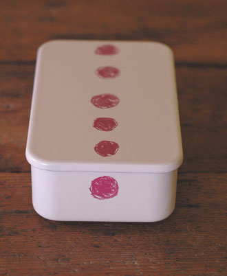 Kurashiki Design Mitsous Lunchbox (Azuki-farbiger Kreis) 30011-03
