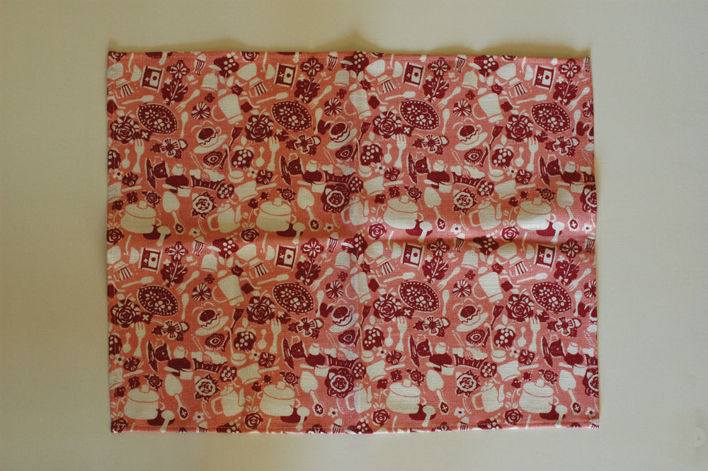 Kurashiki Design Mihoko Seki Paño de cocina de lino (área de cocina/rojo claro)