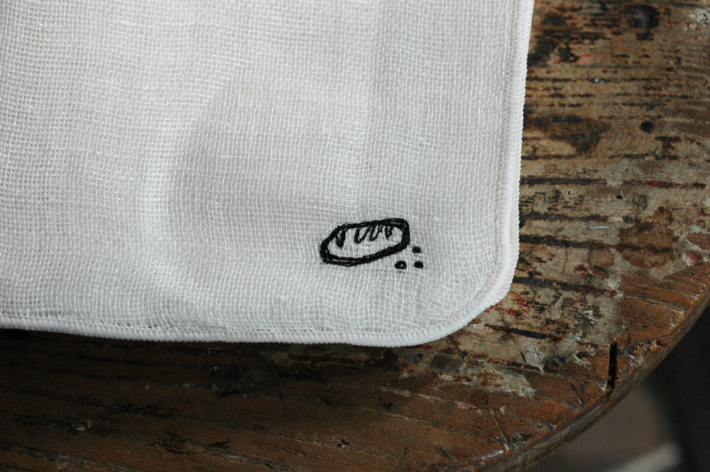 倉敷意匠 mitsou リネンガーゼ ハンカチ(パン) 45630-06