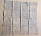 Kurashiki Design Mitsou Lin Furoshiki Lettres (Bleu)