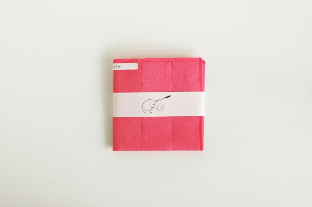 倉敷意匠 mitsou 蚊帳生地5枚合わせふきん (China Pink)