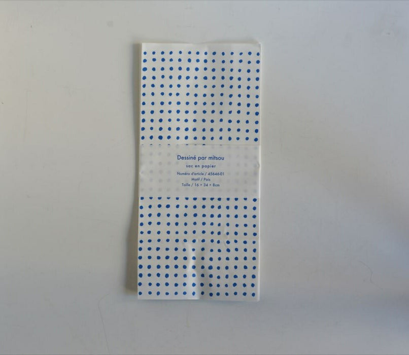 mitsou ペーパーバッグM 水玉 倉敷意匠