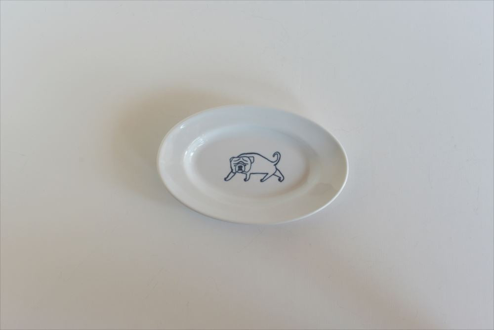 Rekaan Kurashiki Plat Bujur Anjing Torineko Bonbon (Kecil)