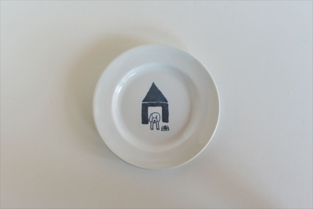 Kurashiki Design Torineko Bonbon Dog runder Teller (klein)