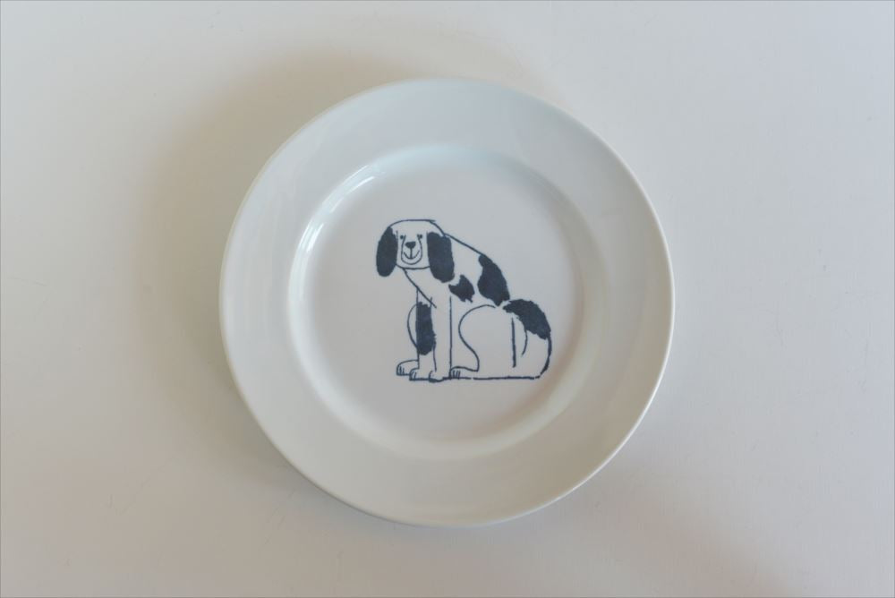 倉敷意匠 トラネコボンボン 犬の丸皿（大）