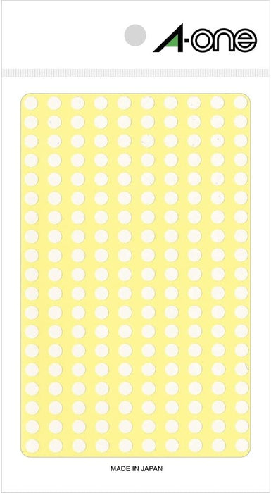 AWAN Color Label White Round 5mm 9 Sheet 07070