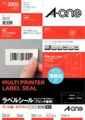 エーワン ラベルシール プリンタ兼用 30面 100枚 28455