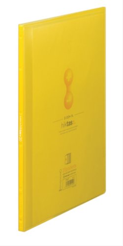 キングジム クリアーファイル サイドイン ヒクタス （透明） A4S 7187T 黄
