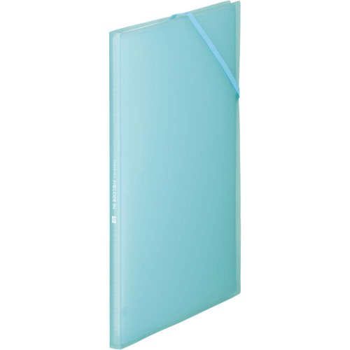 King Jim แฟ้มซองใส 8P A4S 6171TW สีฟ้าอ่อน
