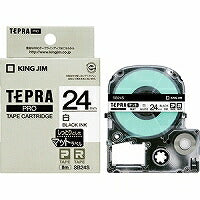 เทป Tepra PRO สีขาวด้าน/ดำ