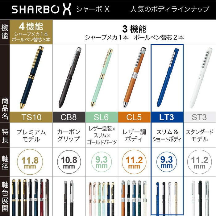 化粧箱つき ゼブラ 多機能ペン シャーボX LT3 ブラック SB22-BK