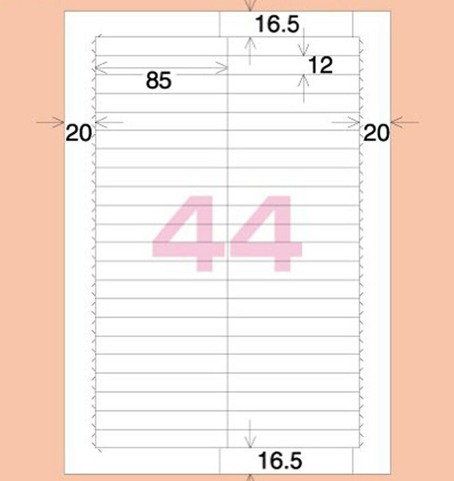 KOKUYO カラーレーザー&amp;インクジェット用はかどりラベル KPC-EF85 コクヨ KPC-EF85