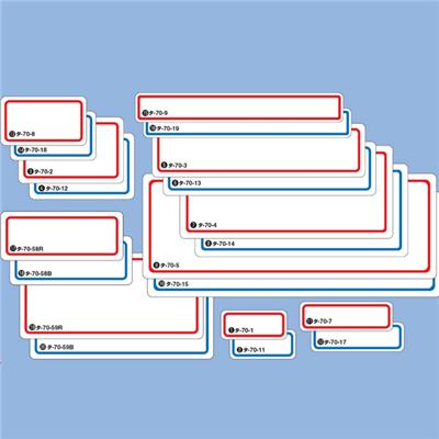コクヨ　タックタイトル　赤枠 ﾀ-70-58R 4901480402604
