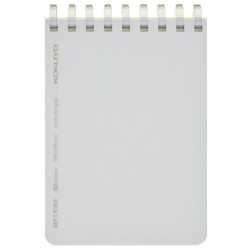 コクヨ KOKUYO メ-SV578WT-T [ソフトリング 方眼ドット罫 80枚 A7 透明]