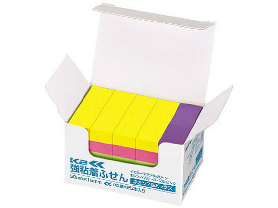 K2メ-KN5015X2 コクヨ/強粘着ふせんk2 ミックス ネオン コクヨ K2メ-KN5015X2 4901480340982
