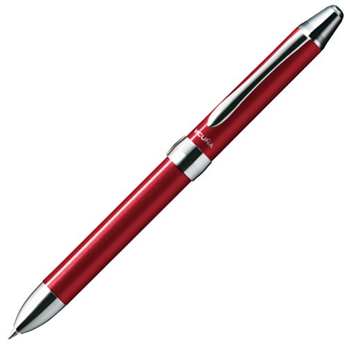 ぺんてる Pentel 多機能ペン ビクーニャEX BXW1375B レッド軸