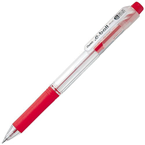 Шариковая ручка Pentel на масляной основе Dot E Шариковая ручка 0,5 мм с красной осью и красными чернилами BK125-B