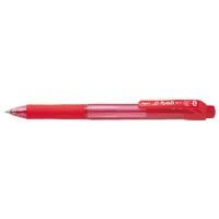 Шариковая ручка Pentel на масляной основе, точка E, шариковая ручка, 1,0 мм, красная ось, красные чернила BK130-B