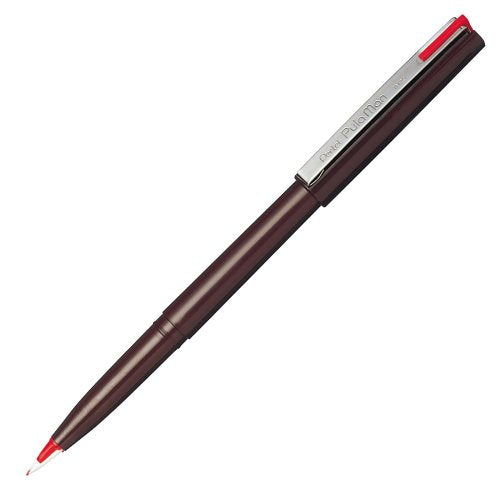 ぺんてる Pentel 使いきり万年筆 プラマン 赤インキ JM20-BD