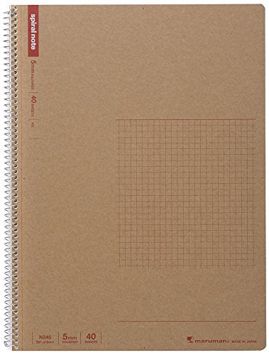 マルマン A4 スパイラルノート 方眼罫 40枚 N245